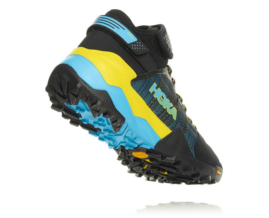 Hoka Australia One One Arkali - Mens Trail Shoes Black/Blue - ZXWSF-2567